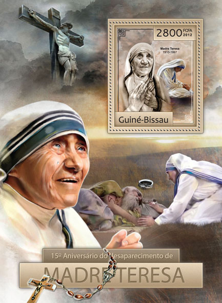 15th memorial Mother Teresa. - Issue of Guinée-Bissau postage stamps