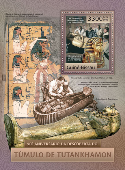 90th anniversary of the discovery of the Tomb of Tutankhamun. - Issue of Guinée-Bissau postage stamps