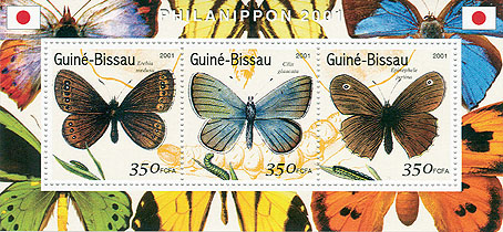 Papillons - Butterflies  S/S collectifs - Issue of Guinée-Bissau postage stamps