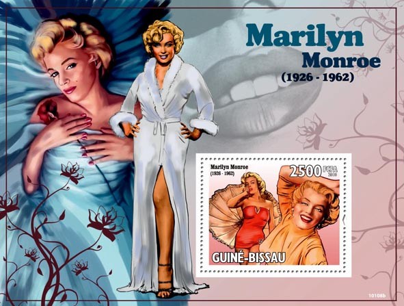 Marilyn Monroe ( 1926  1962 ) - Issue of Guinée-Bissau postage stamps