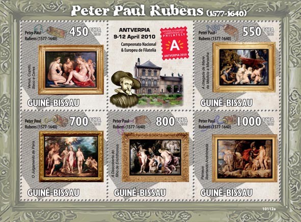 Paintings of Peter Paul Rubens ( 1577  1640 ) - Issue of Guinée-Bissau postage stamps