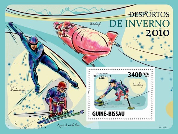 2010 Winter Sports - Issue of Guinée-Bissau postage stamps