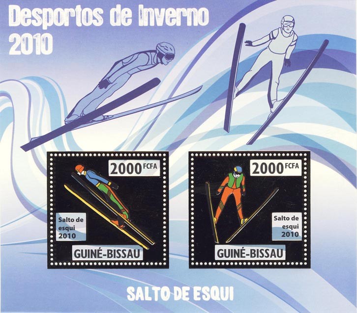 Sky Jumping - Issue of Guinée-Bissau postage stamps