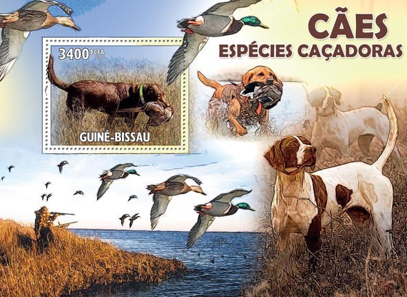 Hunting Dogs - Issue of Guinée-Bissau postage stamps