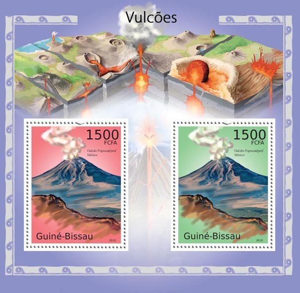 Vulcans - Issue of Guinée-Bissau postage stamps