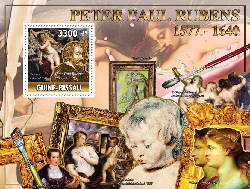 Art - 370th Death Rubens (1577-1640), (Paintings). - Issue of Guinée-Bissau postage stamps