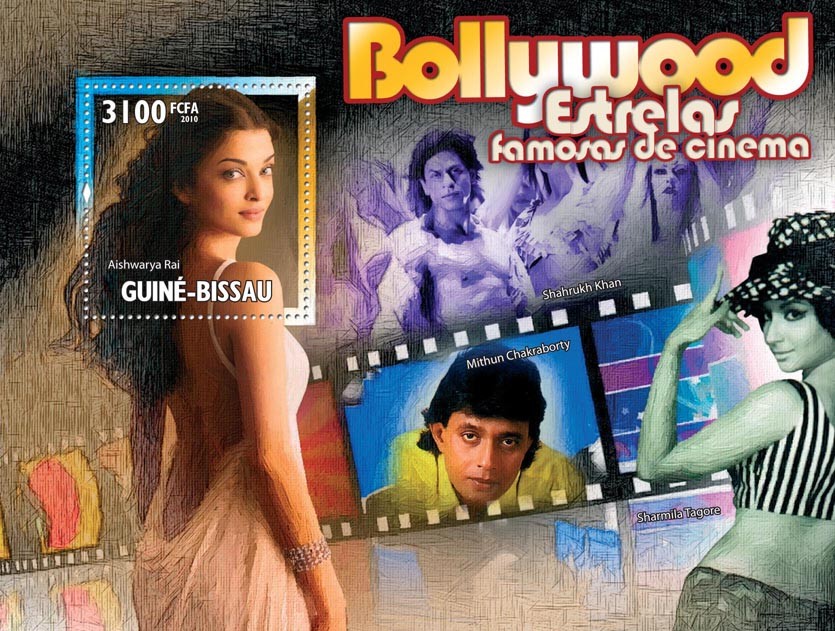 Cinema of India - Bollywood. - Issue of Guinée-Bissau postage stamps
