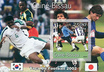 Footbal 2500 FCFA  S/S - Issue of Guinée-Bissau postage stamps