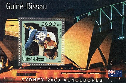 Judo 2000 FCFA   S/S - Issue of Guinée-Bissau postage stamps
