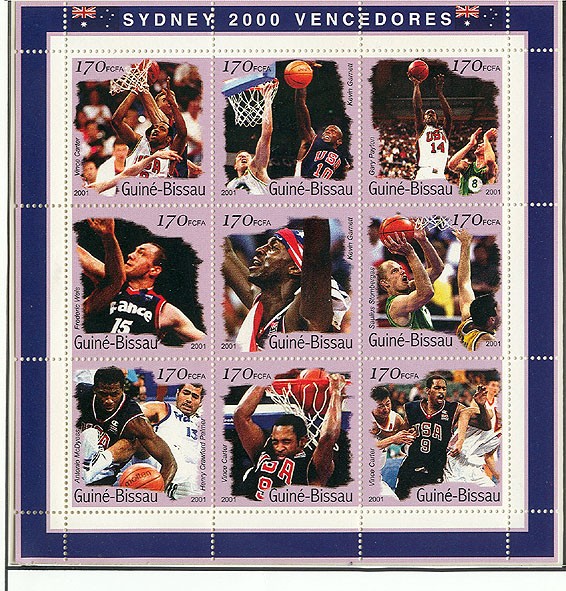 Basket  9 x 170 FCFA - Issue of Guinée-Bissau postage stamps