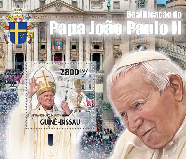 Beatification of Pope John Paul II, (1920-2005), I. - Issue of Guinée-Bissau postage stamps