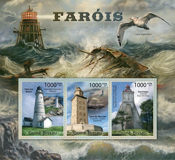 Lighthouses. - Issue of Guinée-Bissau postage stamps