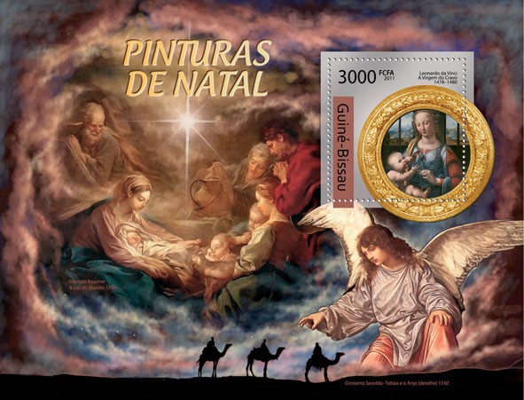 Christmas Paintings. - Issue of Guinée-Bissau postage stamps