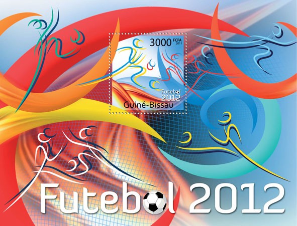 Football European Cup 2012. - Issue of Guinée-Bissau postage stamps