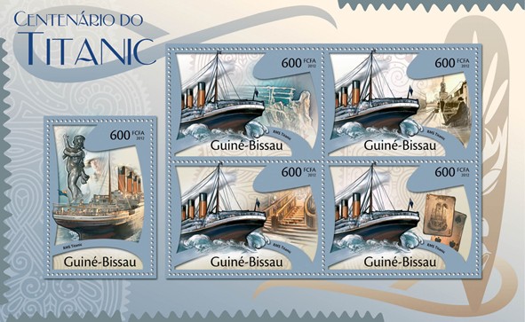 Centenary of Titanic, (RMS Titanic). - Issue of Guinée-Bissau postage stamps