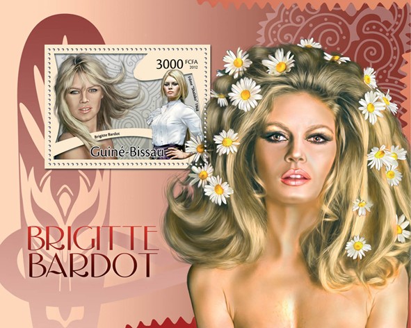 Brigitte Bardot. - Issue of Guinée-Bissau postage stamps