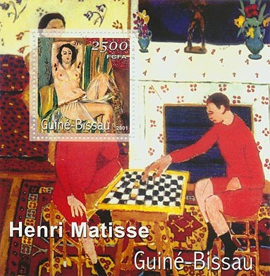 Henri Matisse (femme nue)      2500 FCFA S/S - Issue of Guinée-Bissau postage stamps