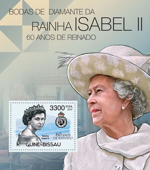 Diamond Jubilee of Queen Elizabeth II. - Issue of Guinée-Bissau postage stamps