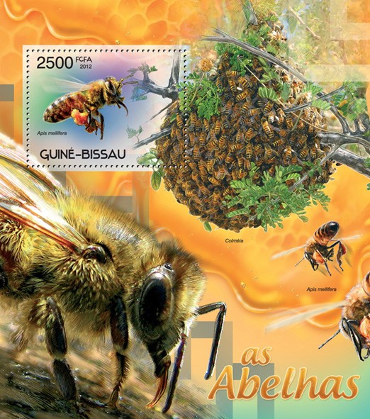 Bees - Issue of Guinée-Bissau postage stamps
