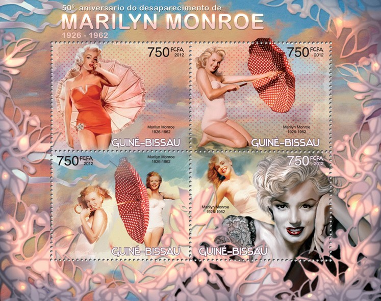 Marilyn Monroe - Issue of Guinée-Bissau postage stamps