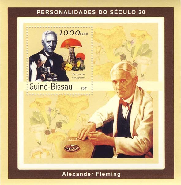Alexander Fleming ( mushrooms) S/S - Issue of Guinée-Bissau postage stamps