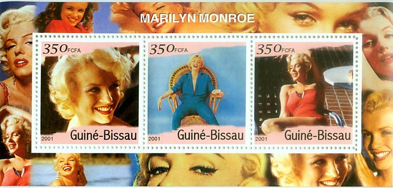 Marilyn Monroe S/S - Issue of Guinée-Bissau postage stamps