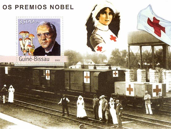 Prix Nobel 2 (Fleming)   3500 FCFA S/S - Issue of Guinée-Bissau postage stamps