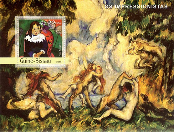 Impressionistes 4 (Gauguin) 4500 FCFA  S/S - Issue of Guinée-Bissau postage stamps