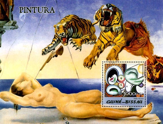 Paintings of Spanish - Issue of Guinée-Bissau postage stamps