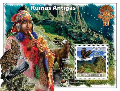 Antique ruins, minerals - Issue of Guinée-Bissau postage stamps