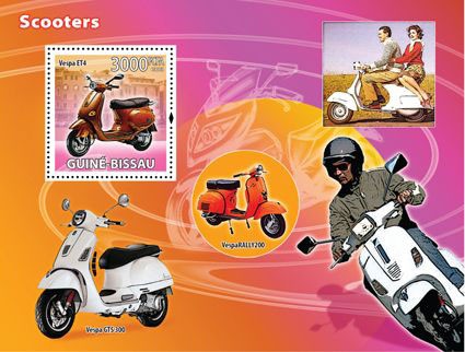 Scooters - Issue of Guinée-Bissau postage stamps