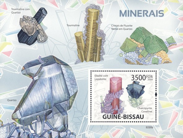 Minerals - Issue of Guinée-Bissau postage stamps