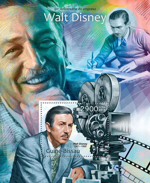 Walt Disney - Issue of Guinée-Bissau postage stamps