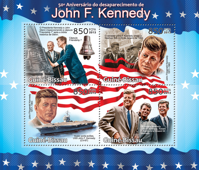 J. F. Kennedy - Issue of Guinée-Bissau postage stamps