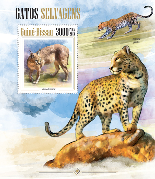 Wild Cats - Issue of Guinée-Bissau postage stamps