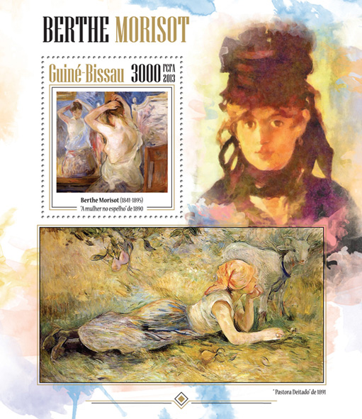 Berthe Morisot - Issue of Guinée-Bissau postage stamps