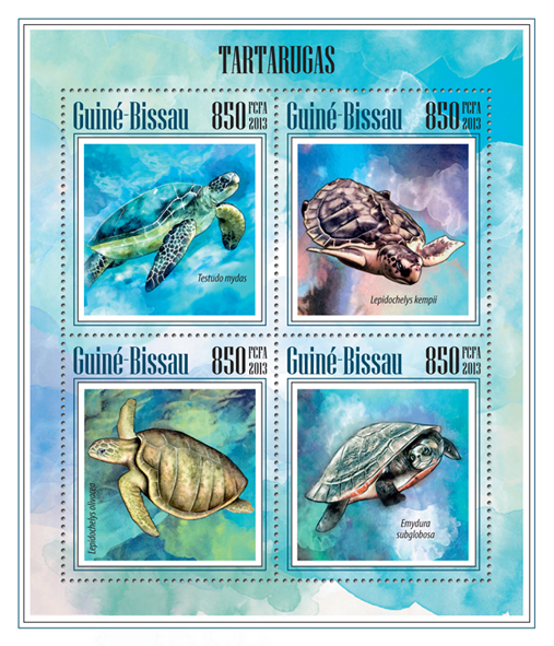 Turtles - Issue of Guinée-Bissau postage stamps