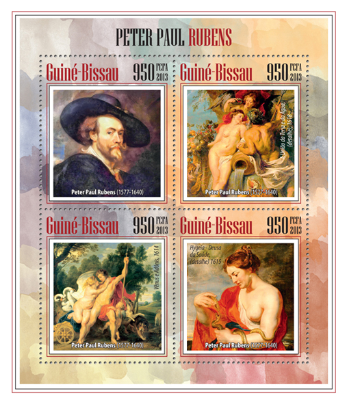 Peter Paul Rubens - Issue of Guinée-Bissau postage stamps