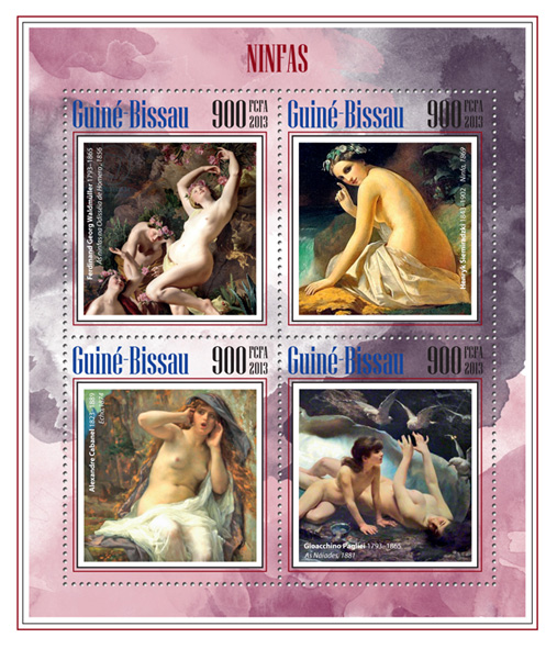 Nymphs - Issue of Guinée-Bissau postage stamps