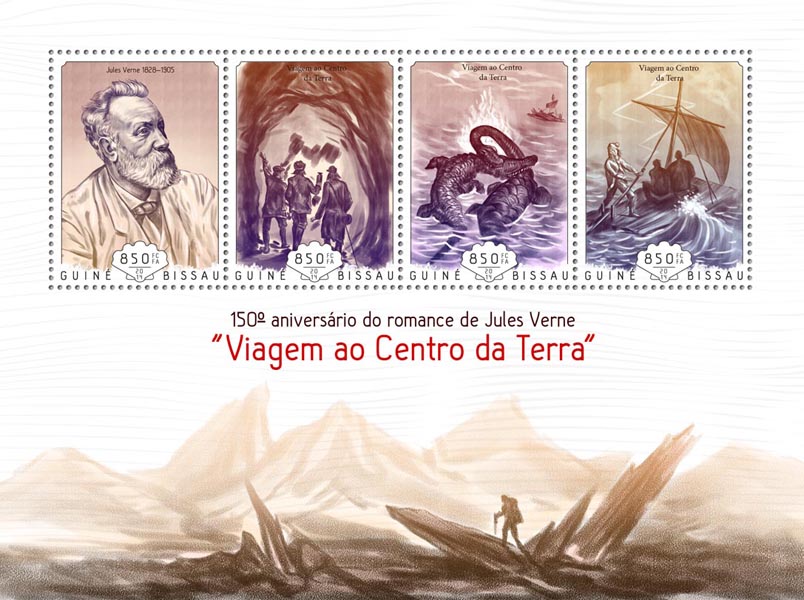 Jules Verne - Issue of Guinée-Bissau postage stamps