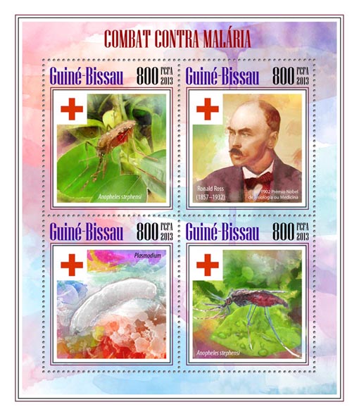 Malaria - Issue of Guinée-Bissau postage stamps