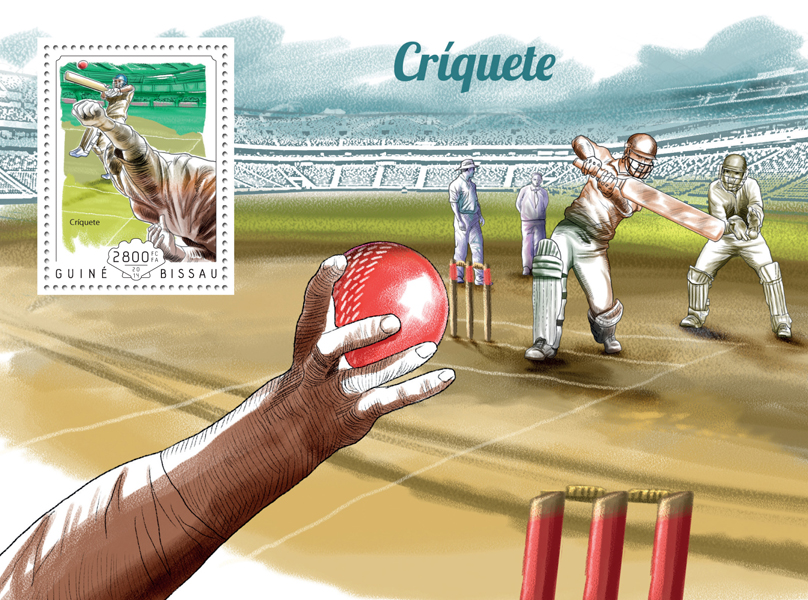 Cricket  - Issue of Guinée-Bissau postage stamps