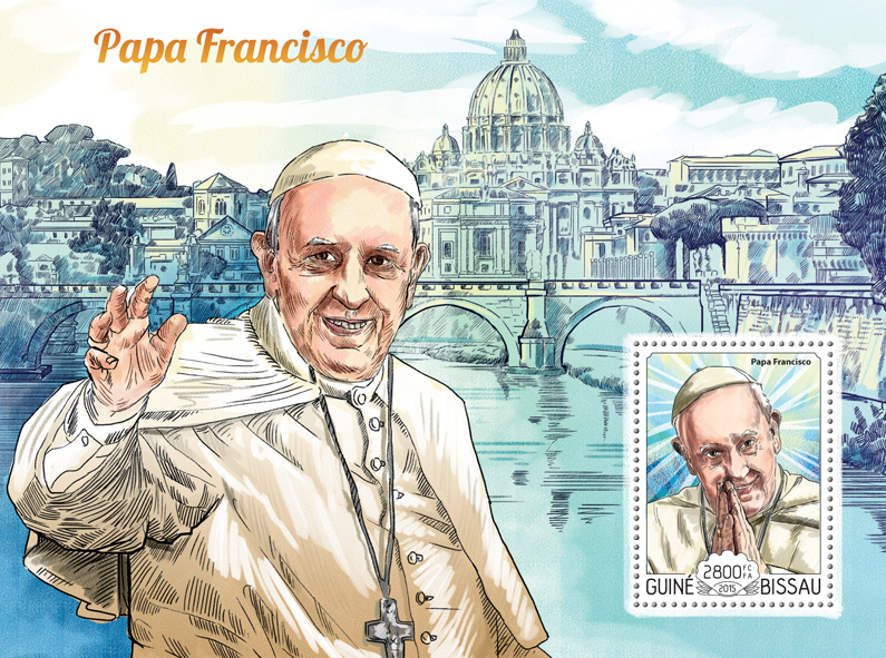 Pope Francis  - Issue of Guinée-Bissau postage stamps