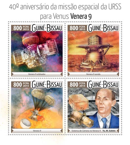 Space - Issue of Guinée-Bissau postage stamps