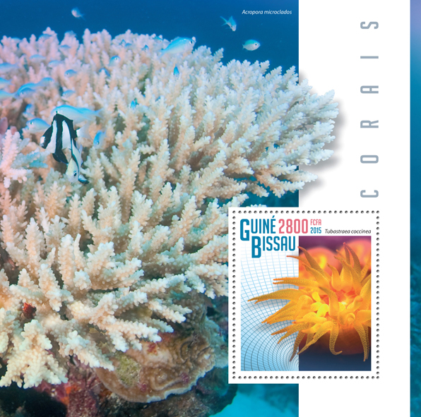 Corals - Issue of Guinée-Bissau postage stamps