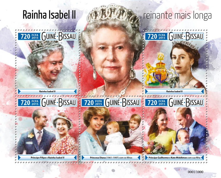 Elisabeth II - Issue of Guinée-Bissau postage stamps