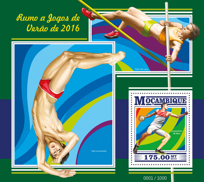 Summer Games 2016 - Issue of Guinée-Bissau postage stamps