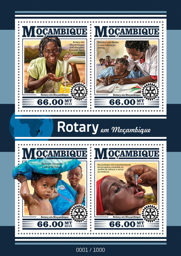 Rotary - Issue of Guinée-Bissau postage stamps