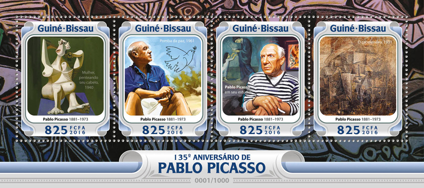 Pablo Picasso - Issue of Guinée-Bissau postage stamps