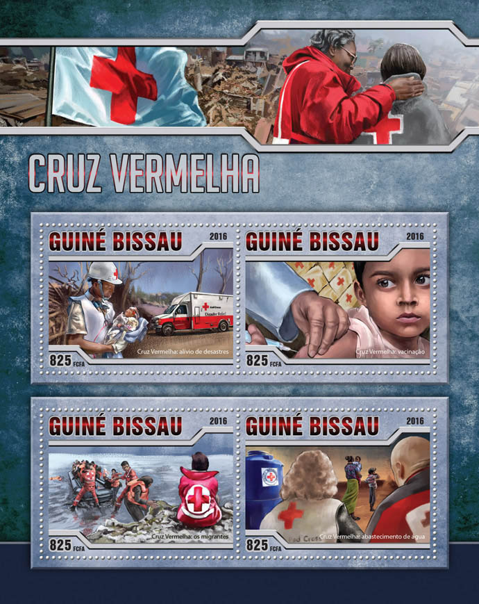 Red Cross - Issue of Guinée-Bissau postage stamps